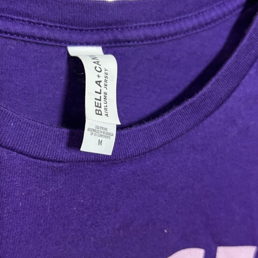 Bella Canvas Graphic Tee Medium Purple Nurse Practitioner Short Sleeve Shirt - Picture 3 of 3